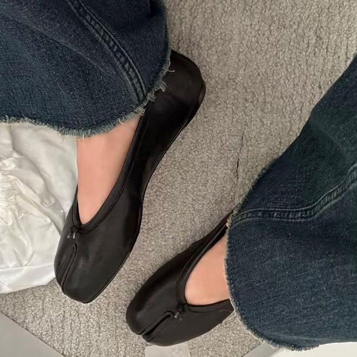 Elizabeth ballerinaskor med delad tå