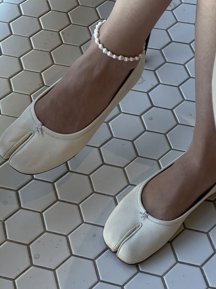 Elizabeth ballerinaskor med delad tå