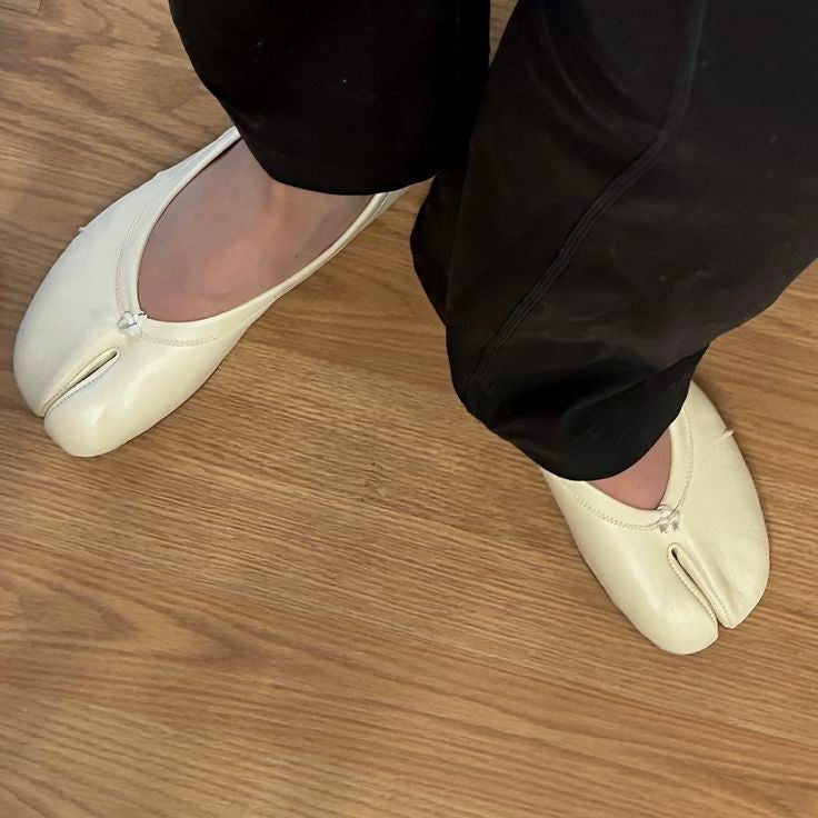 Elizabeth ballerinaskor med delad tå
