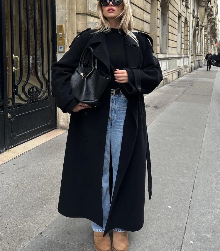 Emma Lace Up Trench Coat