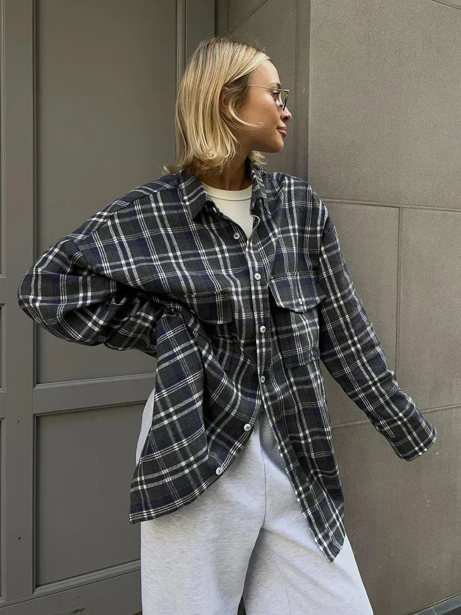 Emma rutig oversizedblus