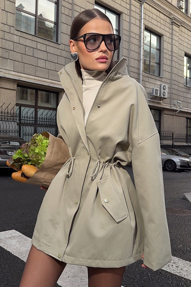 Eva trenchcoat med dragsko