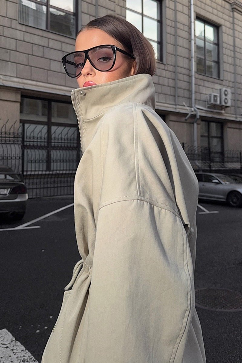 Eva trenchcoat med dragsko