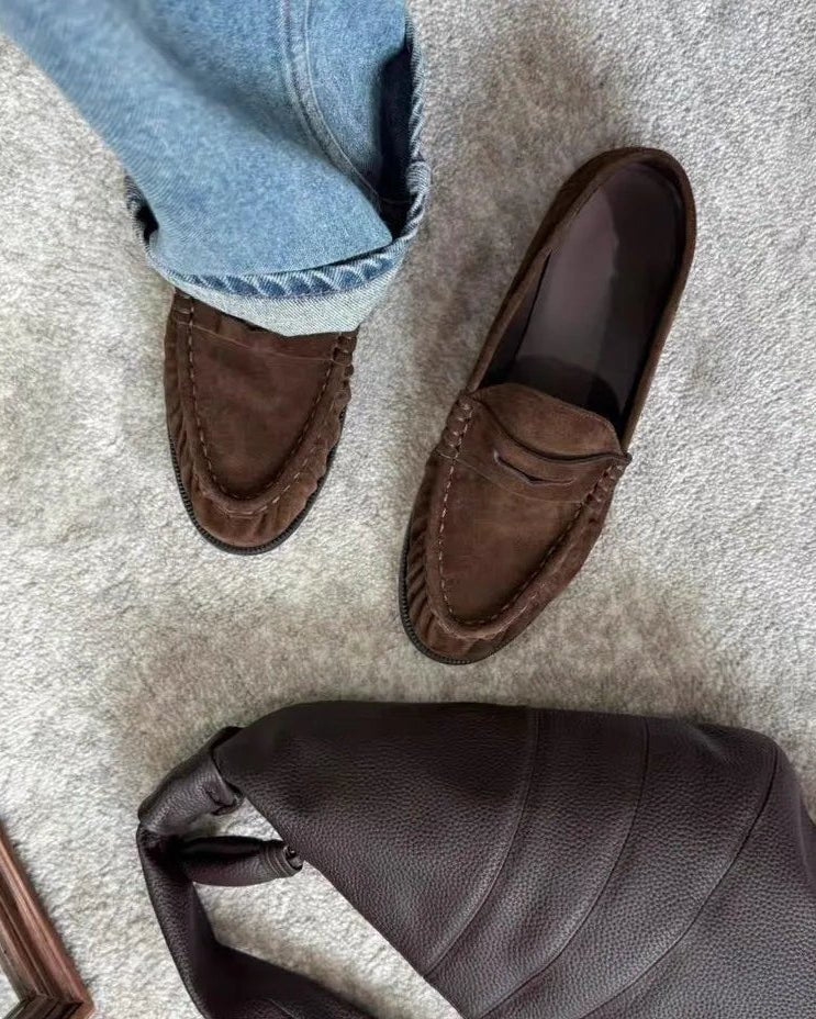 Fiona Faux Leather Slip-On Loafers