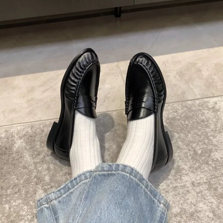 Fiona Faux Leather Slip-On Loafers
