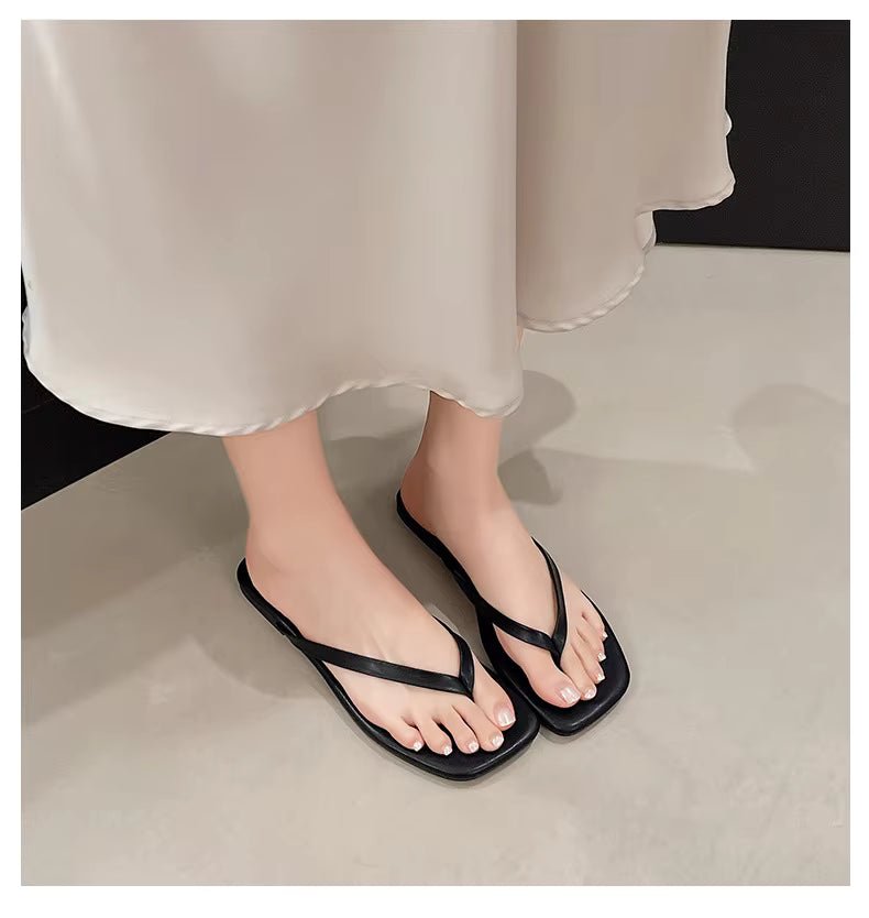 Fiona strandsandal med fyrkantig tå