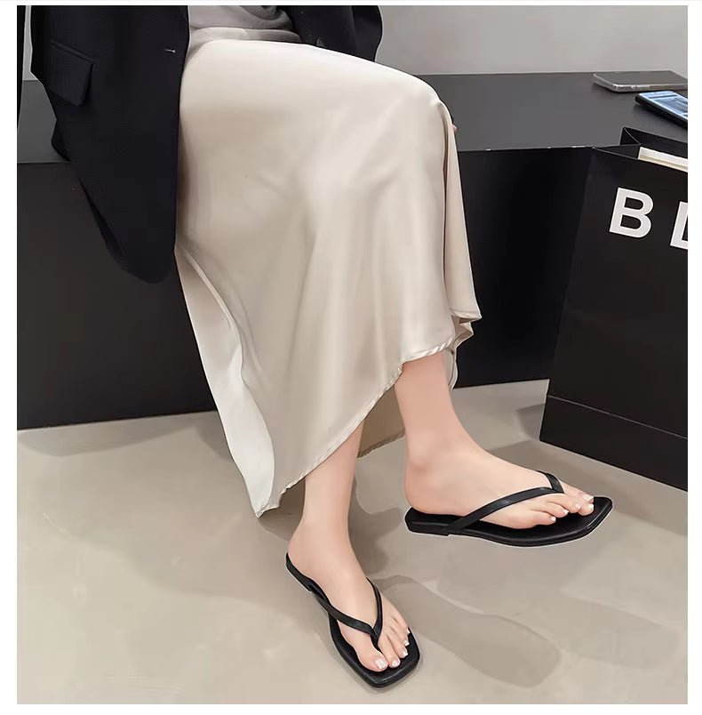Fiona strandsandal med fyrkantig tå
