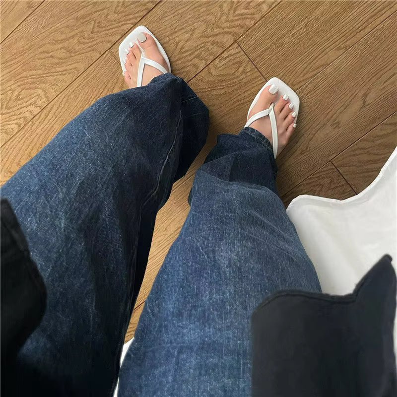 Fiona strandsandal med fyrkantig tå