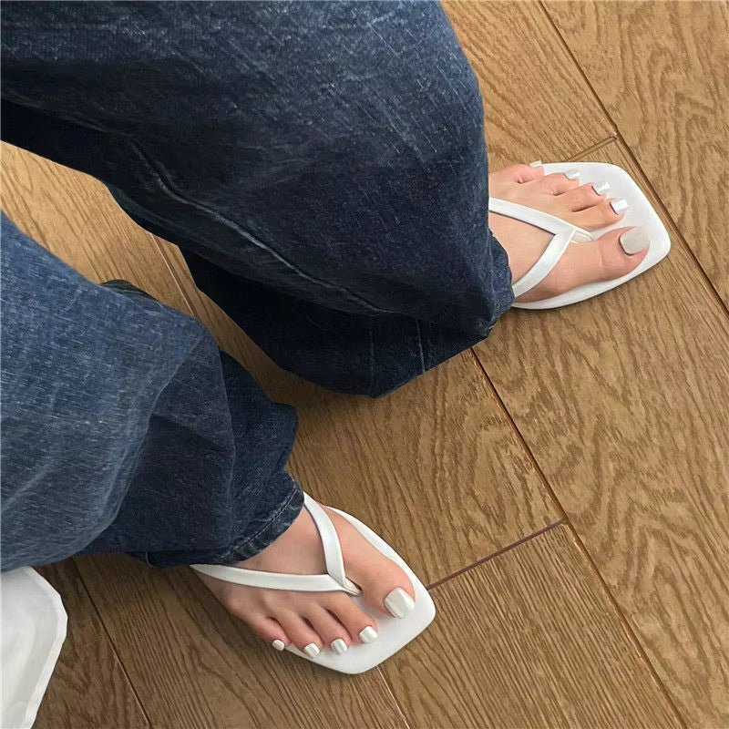 Fiona strandsandal med fyrkantig tå