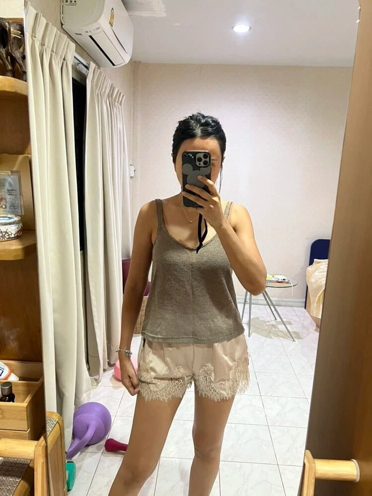 Fiora shorts i satin