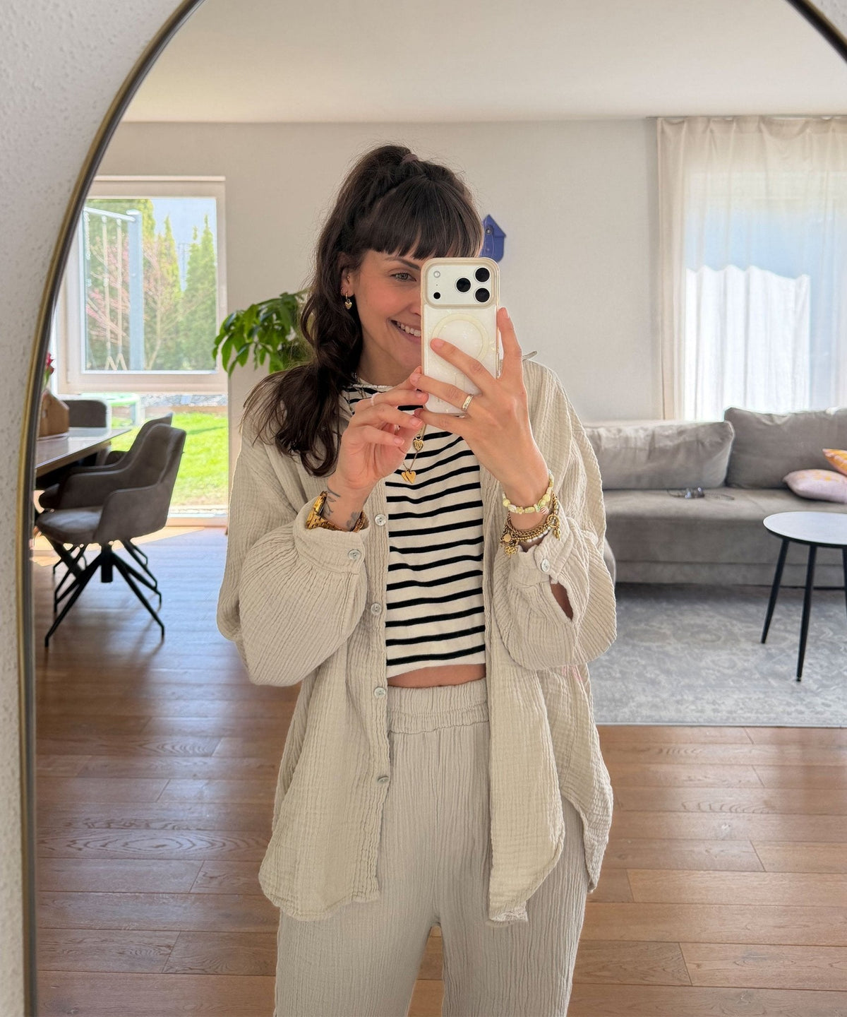 Freya oversizedblus i muslin