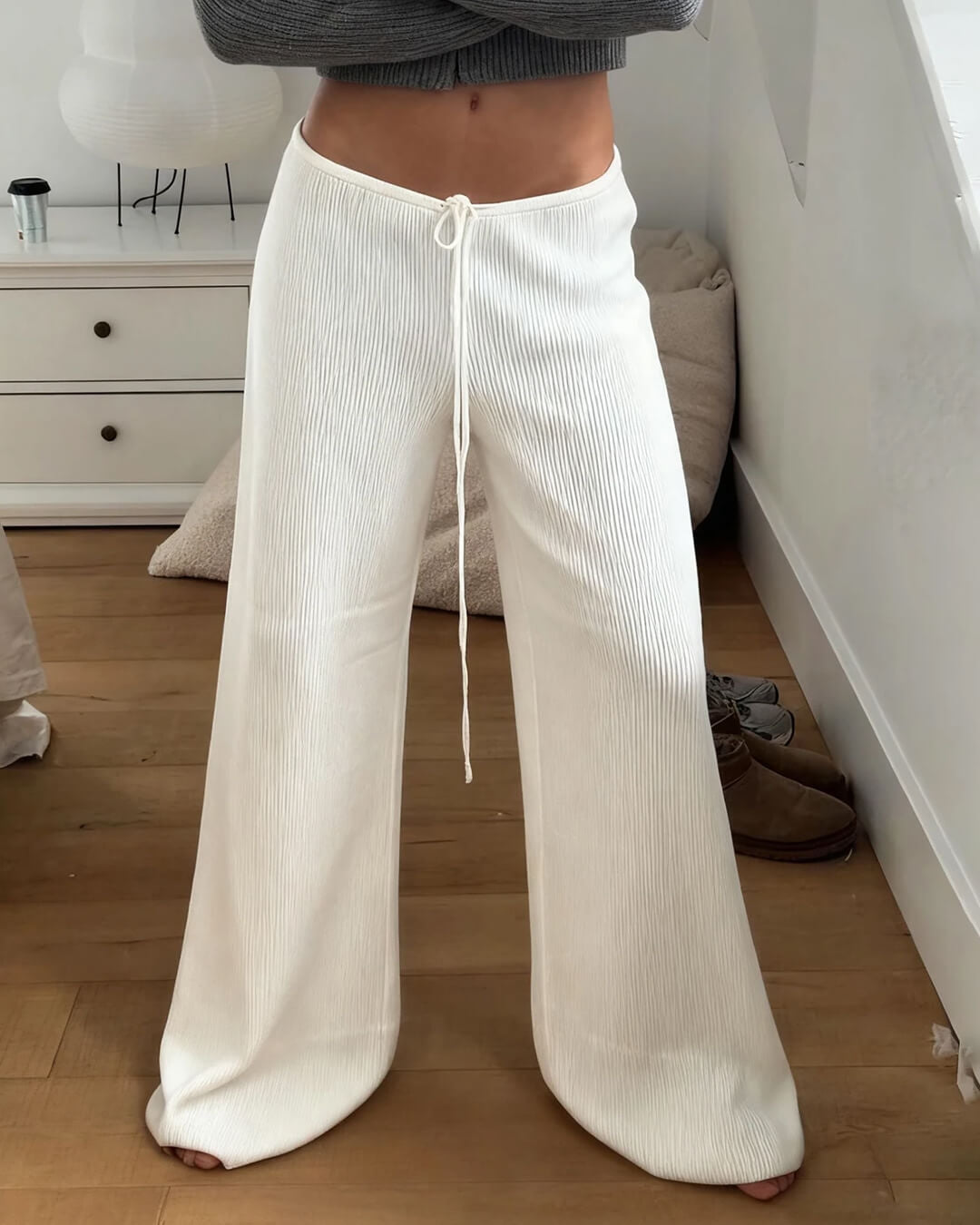 Gabriela ribbstickade hemmabyxor