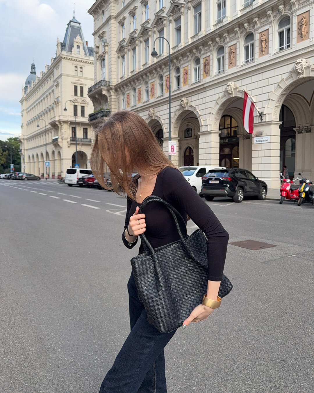 Gracie vävd väska XL