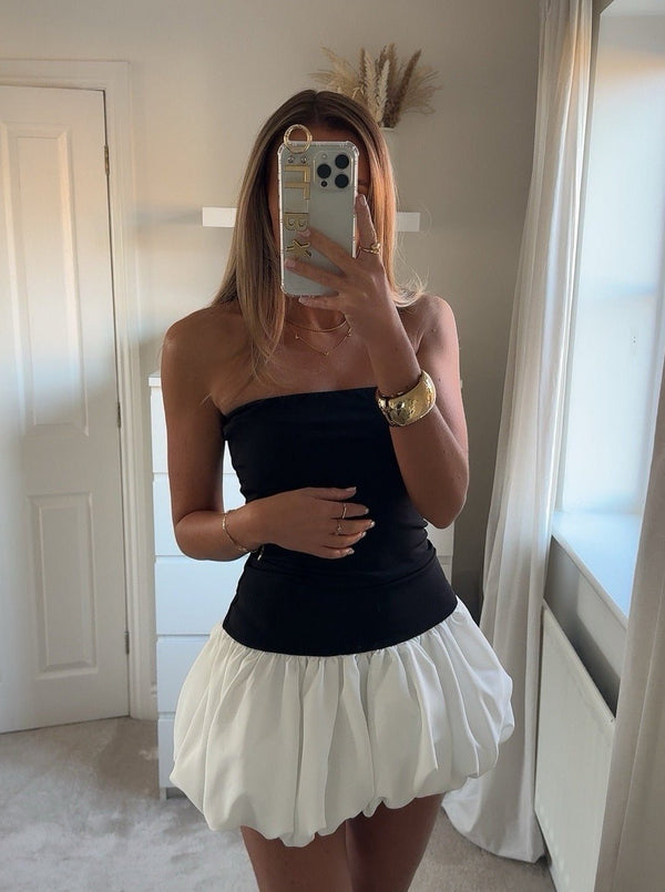 Hailey axelbandslös miniklänning