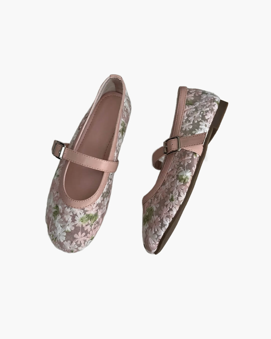 Helens Mary Jane-ballerinas i mesh
