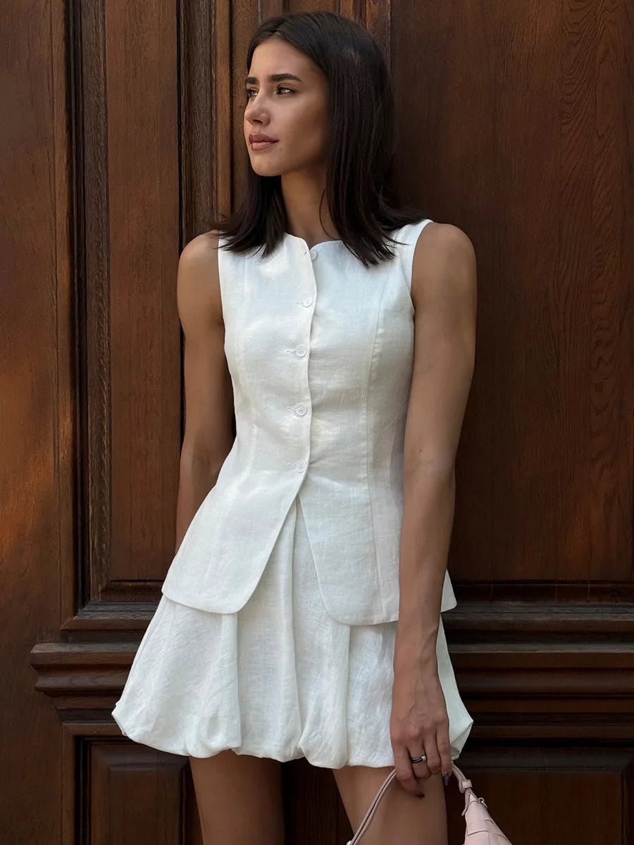 Imani elegant set med väst och kjol