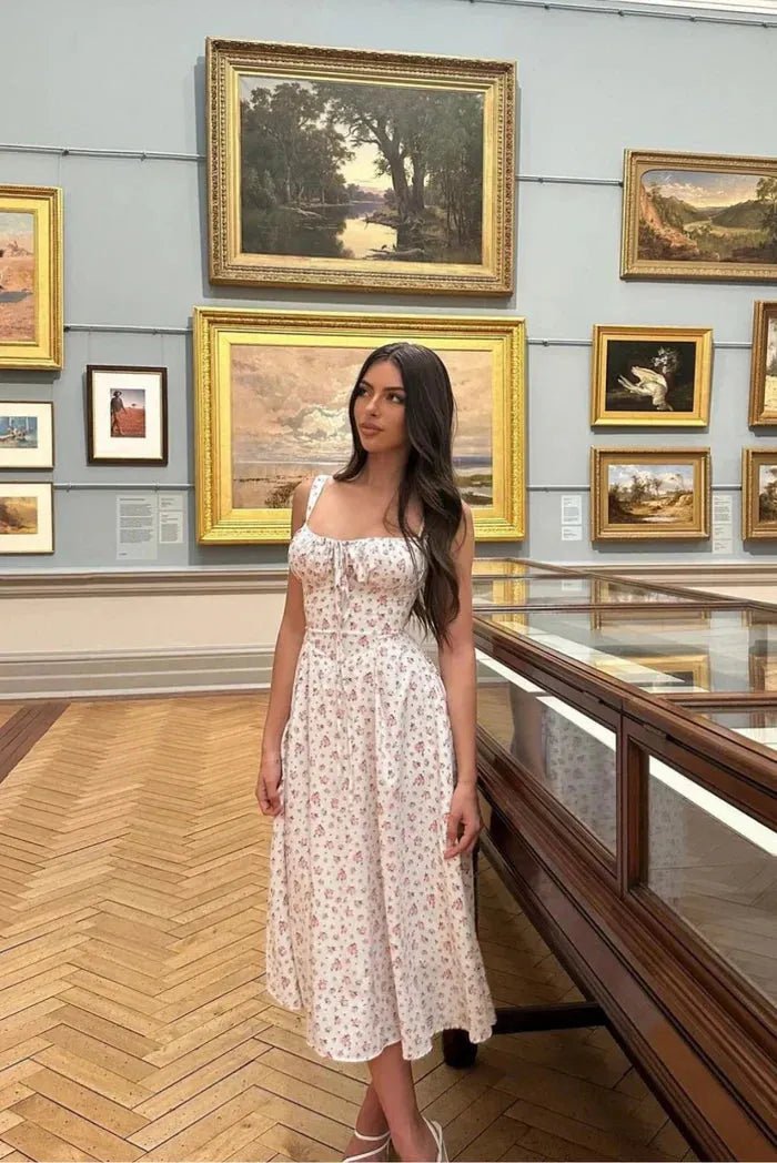 Isabella midiklänning med korsett