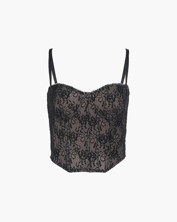 Iza Lace Corset Camisole Top