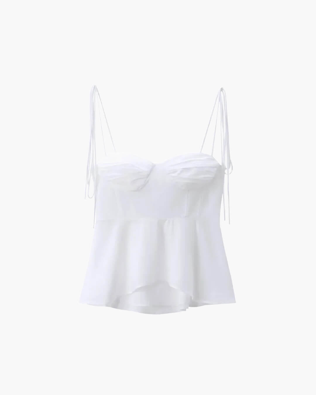 Jada figurnära camisol med peplum och korsett