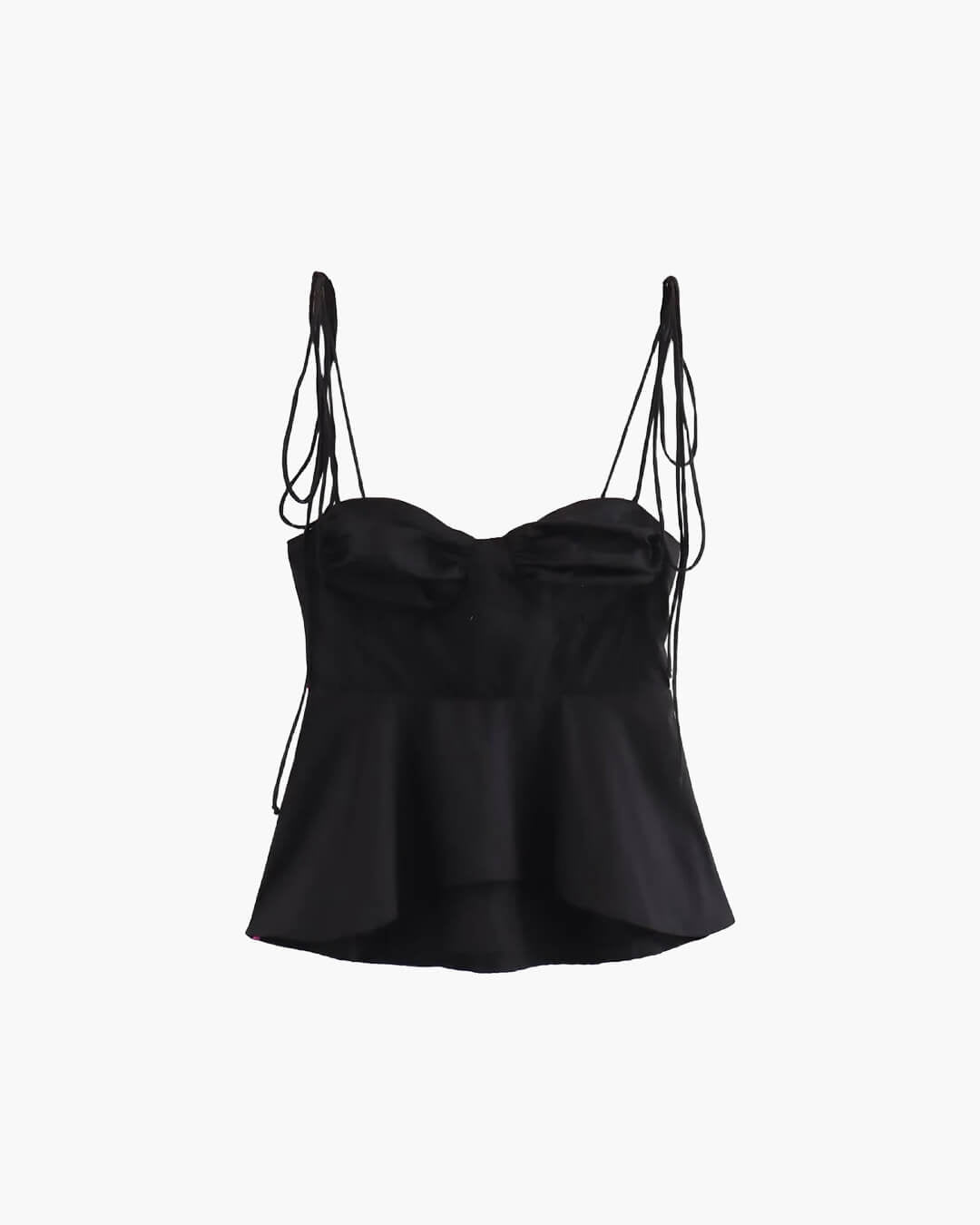 Jada figurnära camisol med peplum och korsett