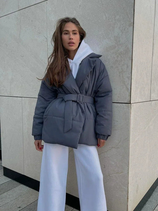 Jaime Belted Puffer Jacket