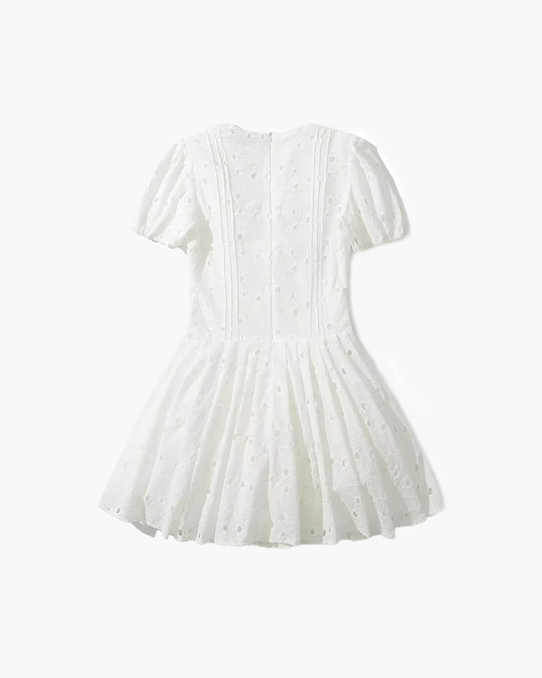 Jane miniklänning med puffärmar och broderier