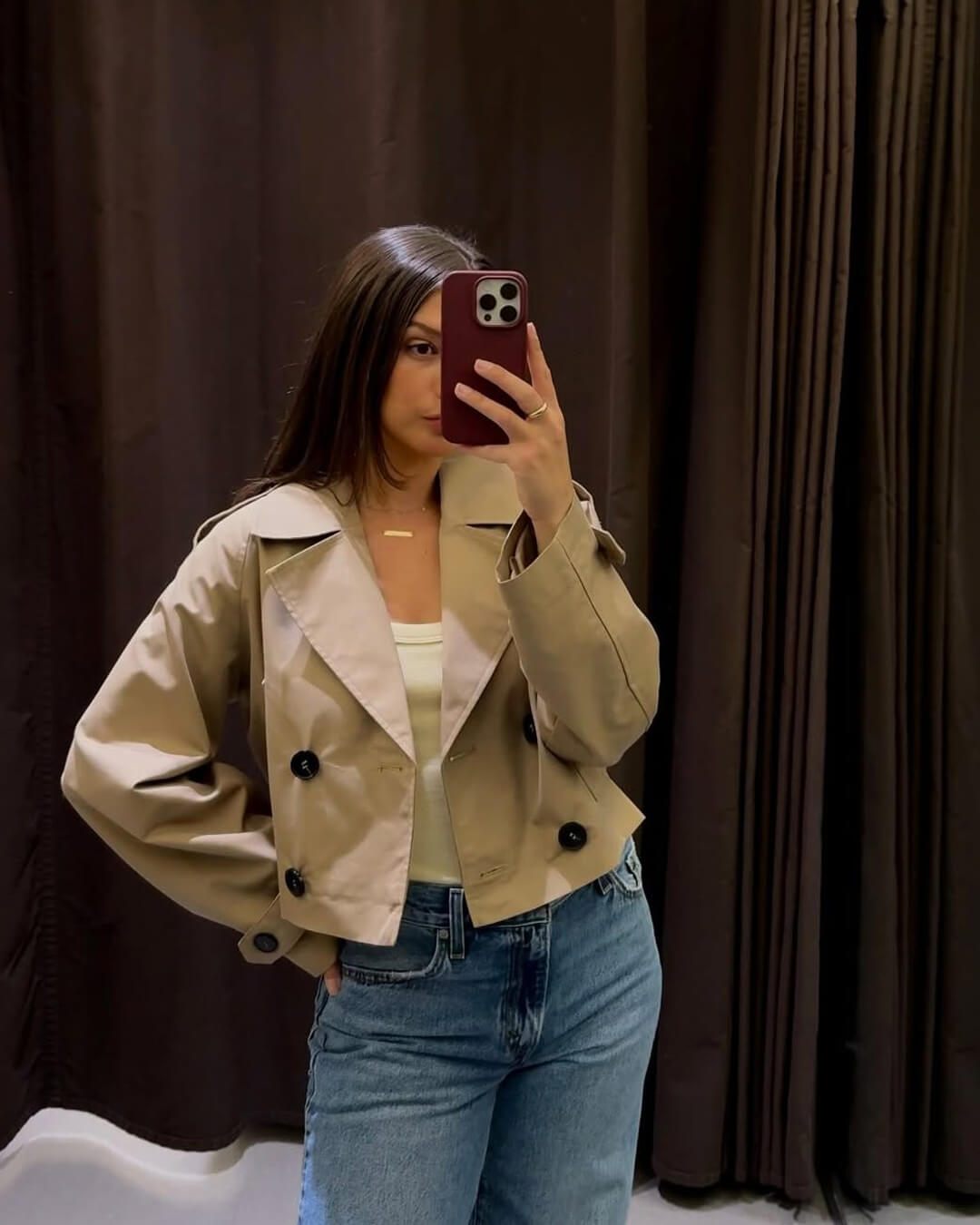 Janice kort trenchcoat