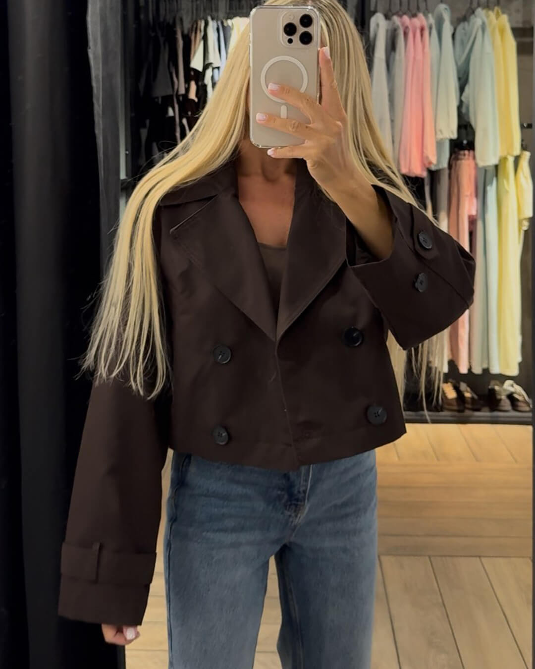 Janice kort trenchcoat