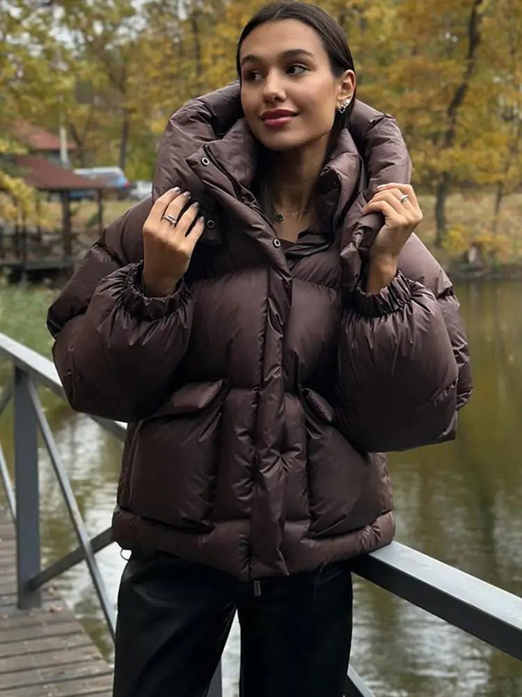 Janine vadderad jacka med huva