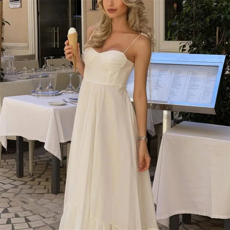 Jasmine ledig midiklänning i flera lager