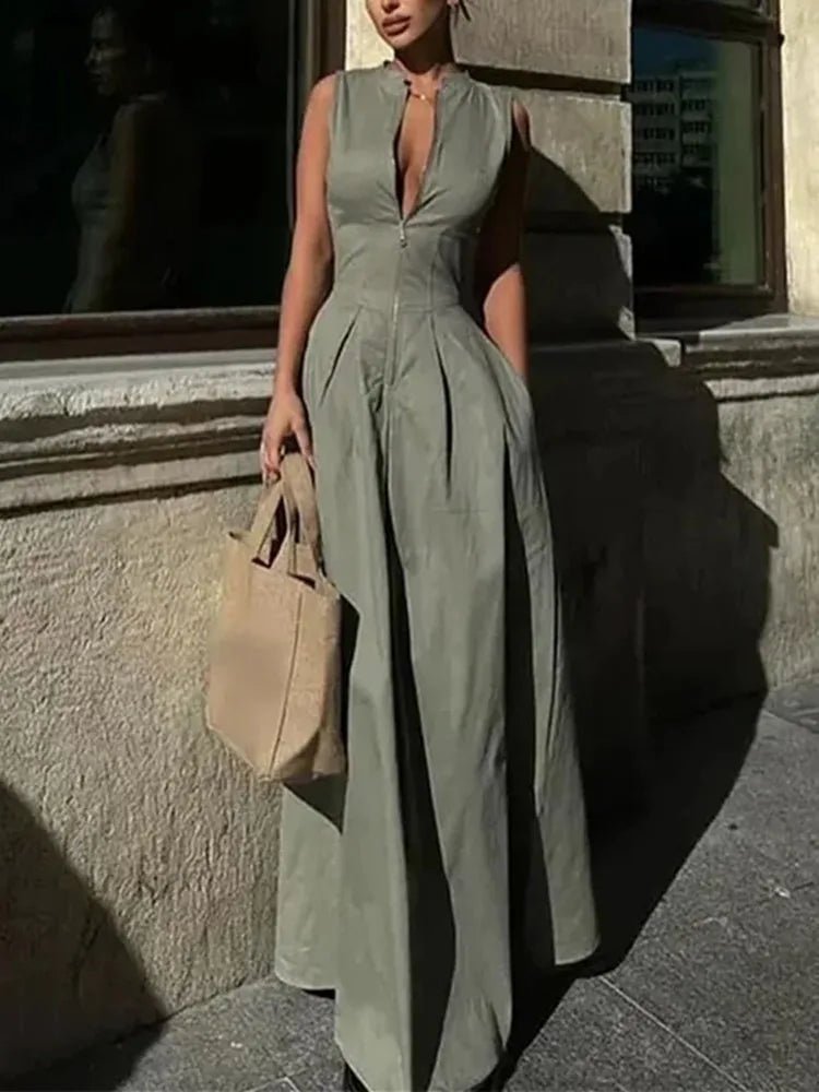 Jessica ärmlös midiklänning