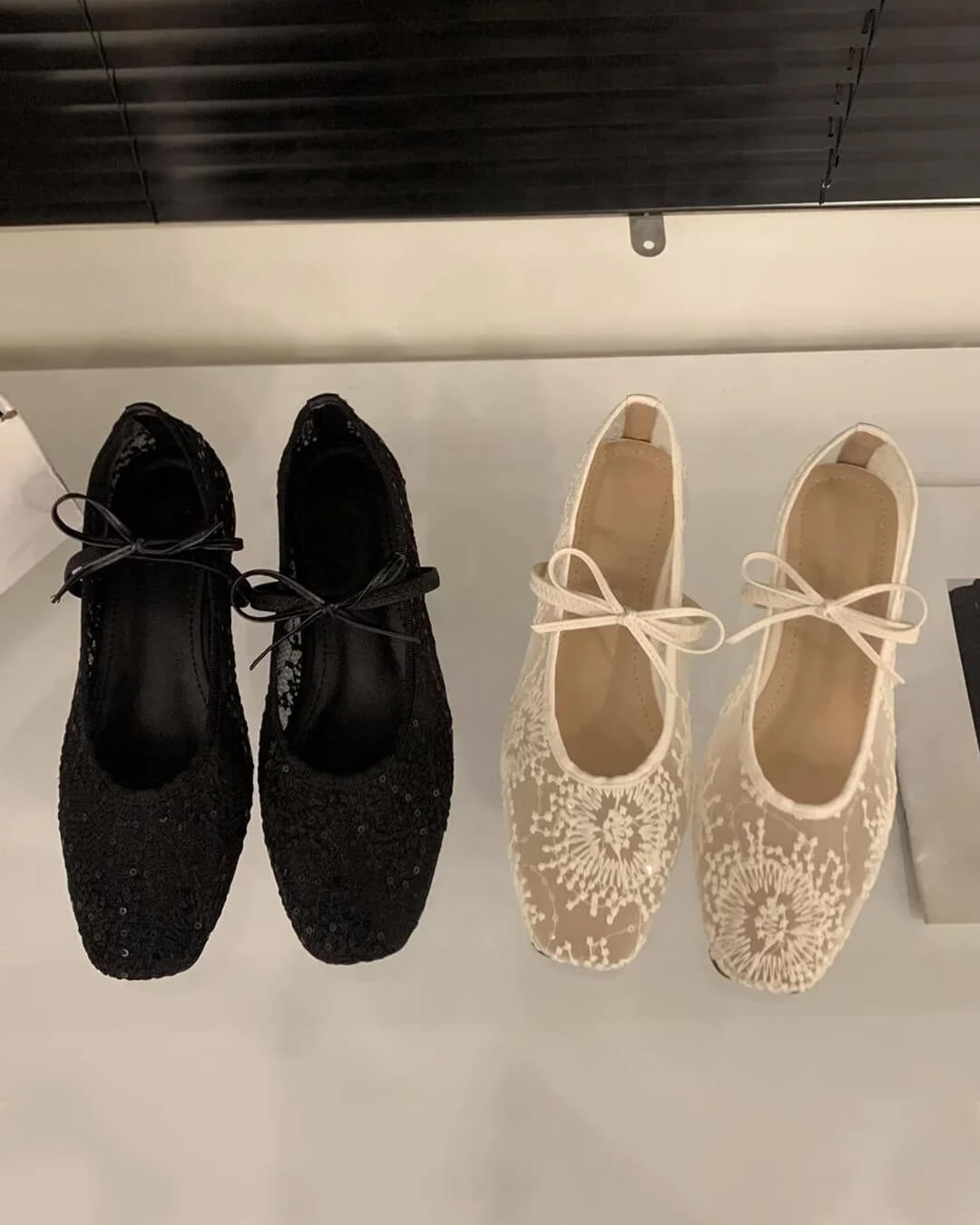 Joans ballerinas i mesh
