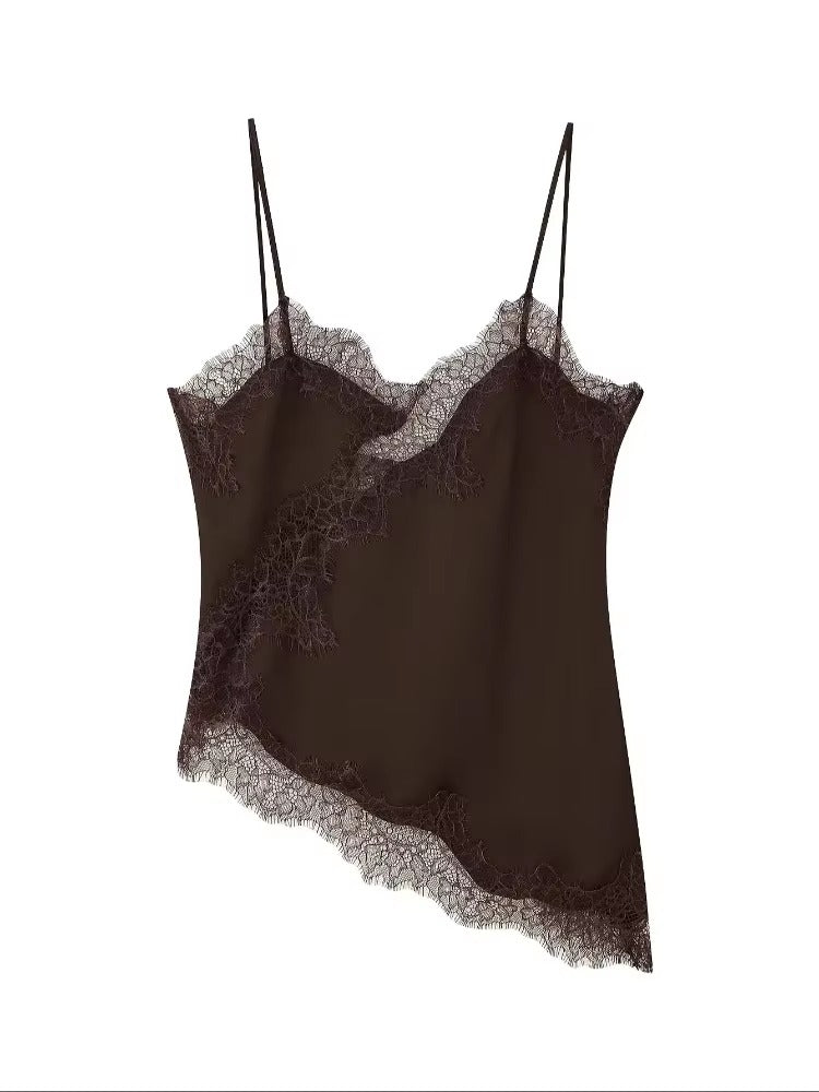 Kara asymmetriskt sat linne