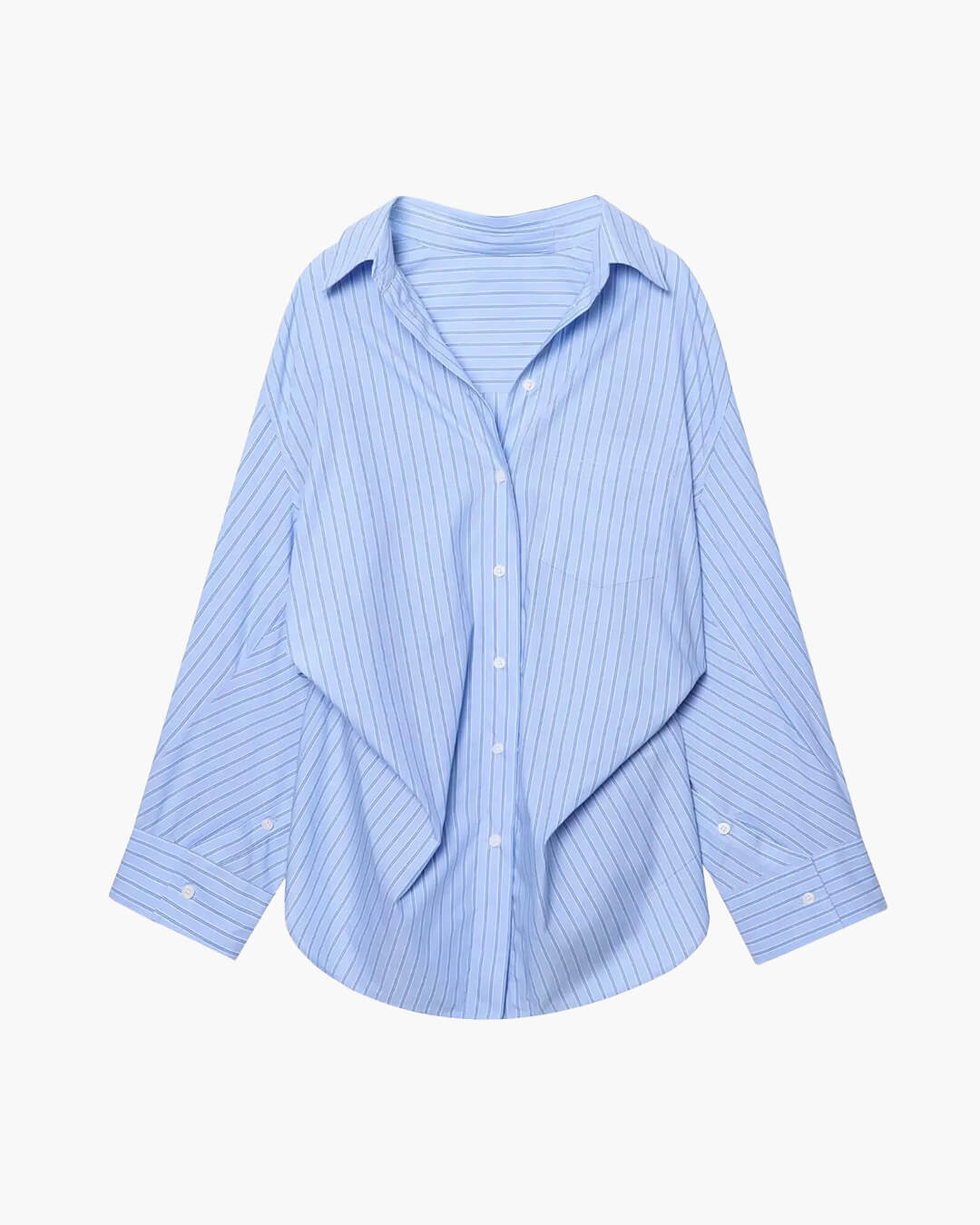 Kathy Bat Sleeve Striped Shirts
