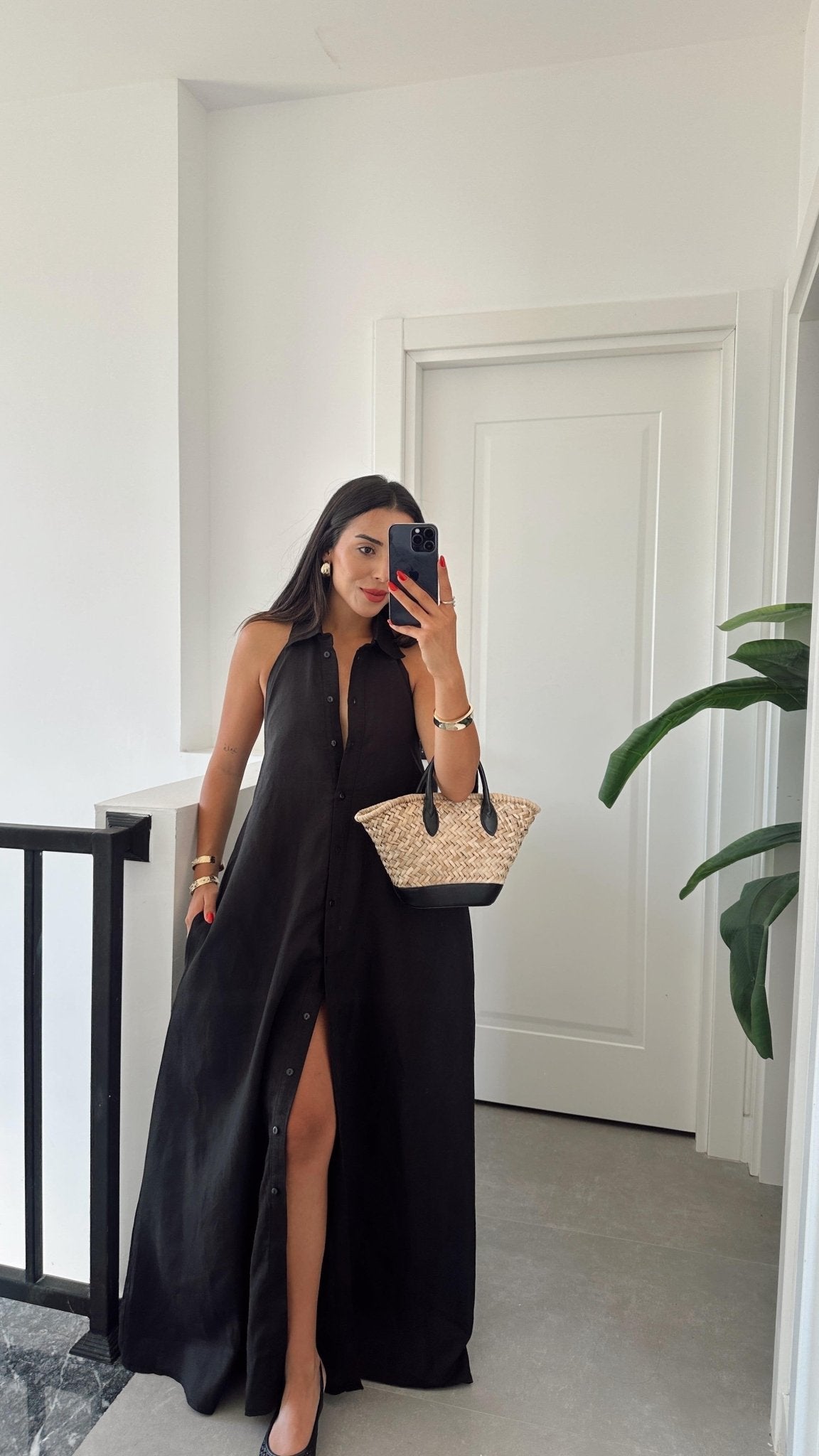 Kaya elegant maxiklänning med halterneck