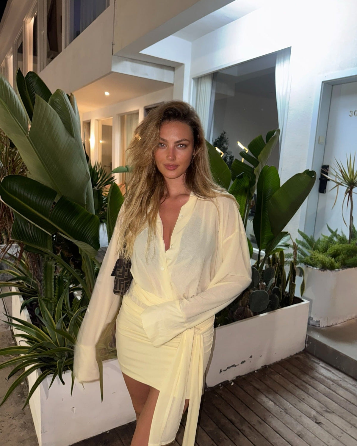 Kendall skjortklänning med långa ärmar