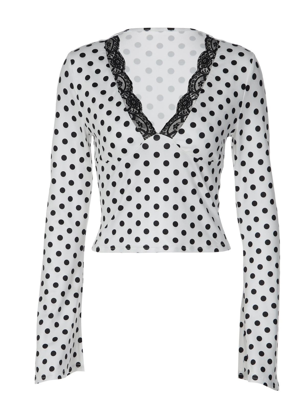 Josie prickig topp med spetskant