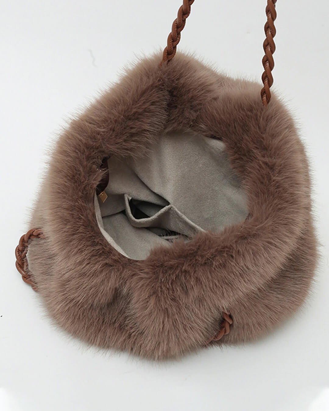 Loreen tote-väska i fuskpäls