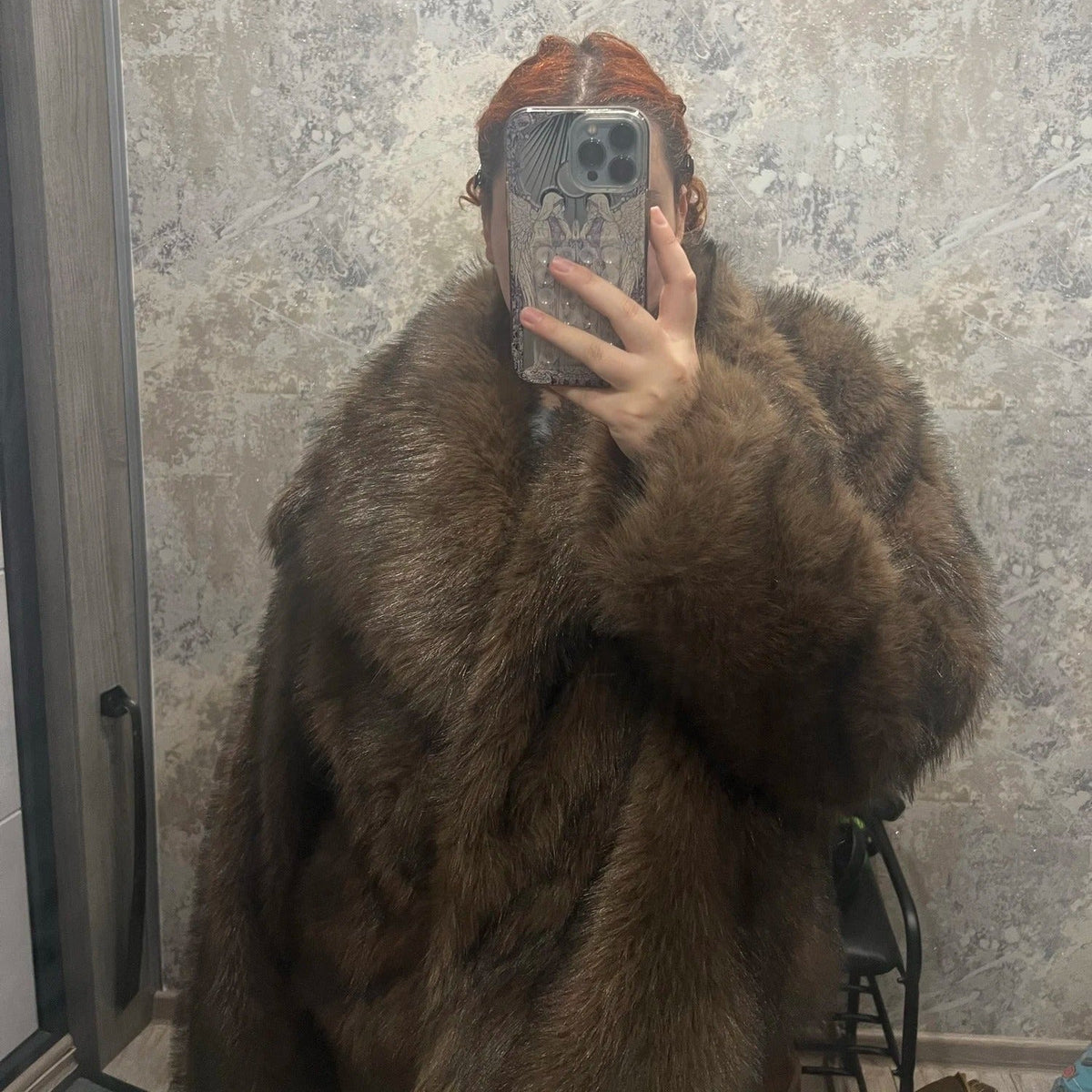 Mandy jacka i fuskpäls
