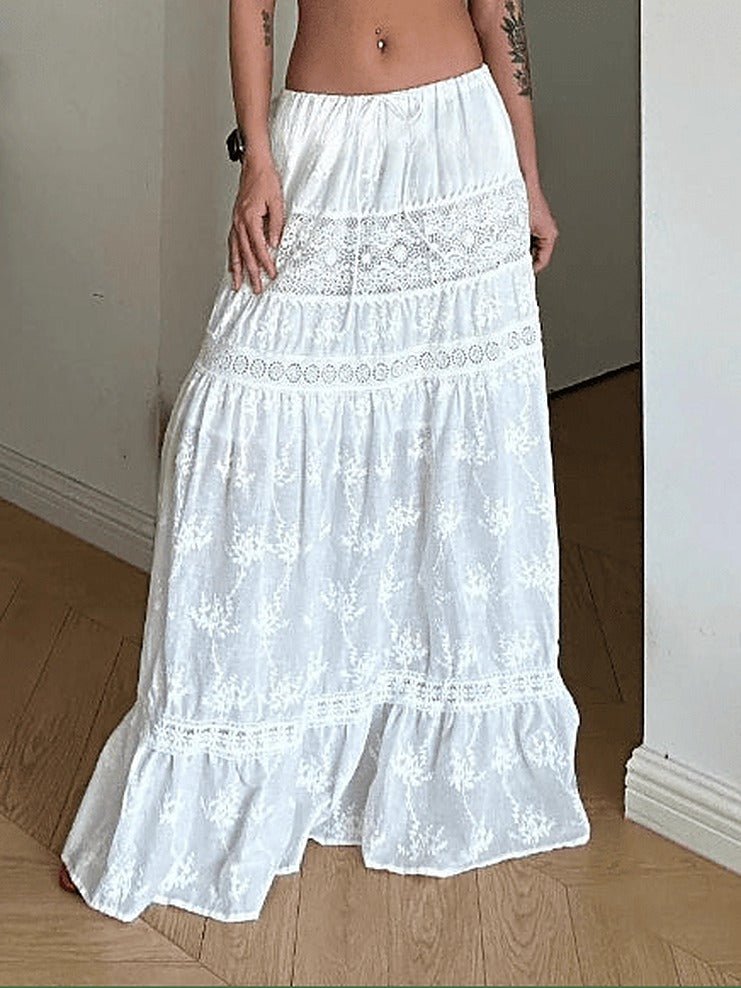 Margot bohemiskt set med crop-topp och lång kjol
