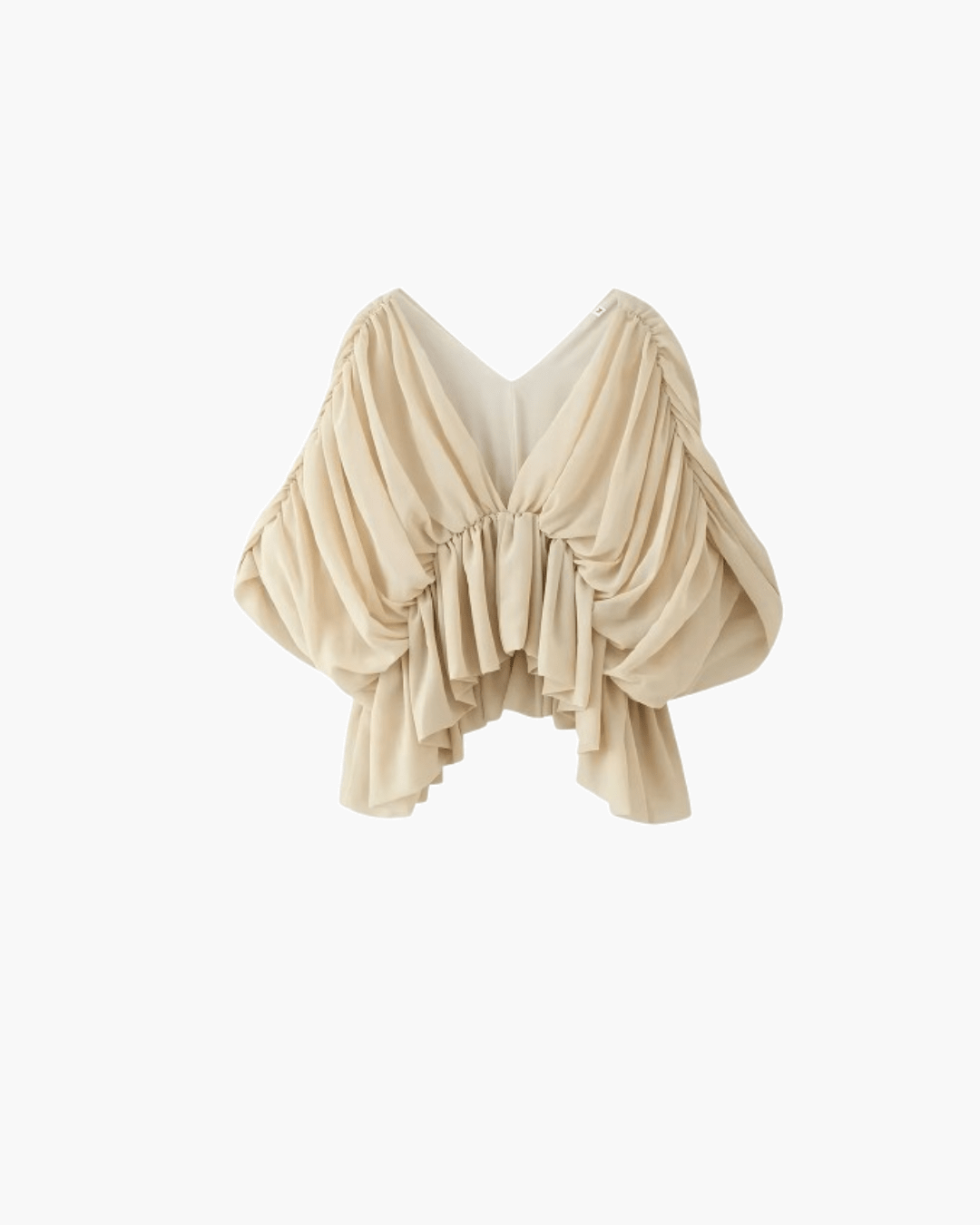 Margots draperade chiffongtopp