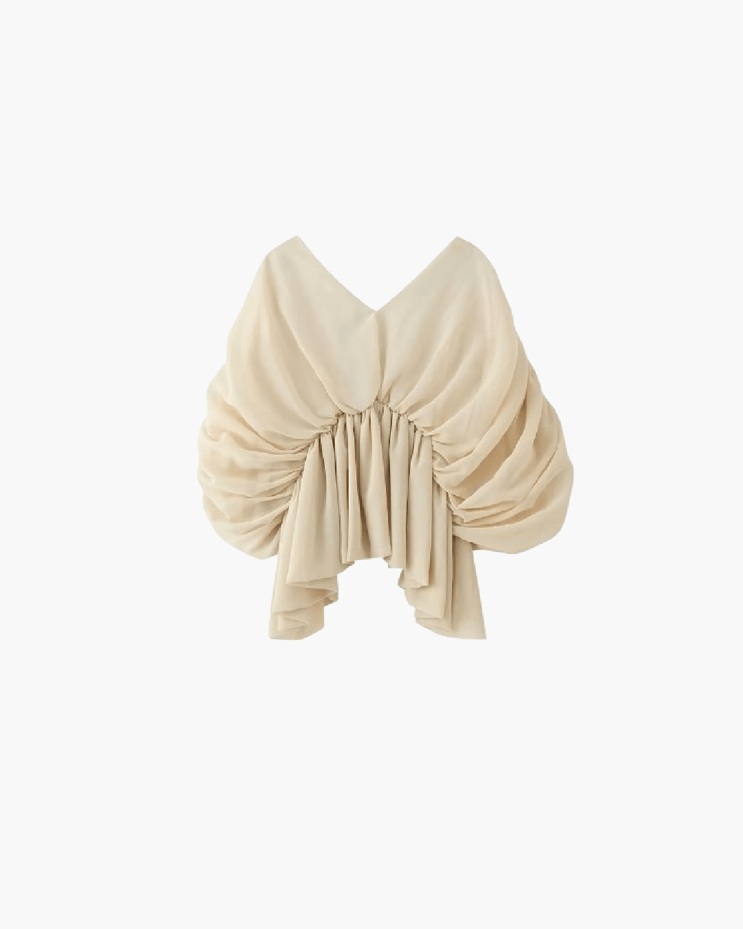 Margots draperade chiffongtopp