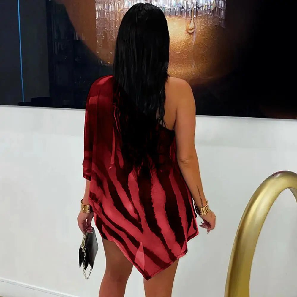 Mariana tvådelat set med zebramönster