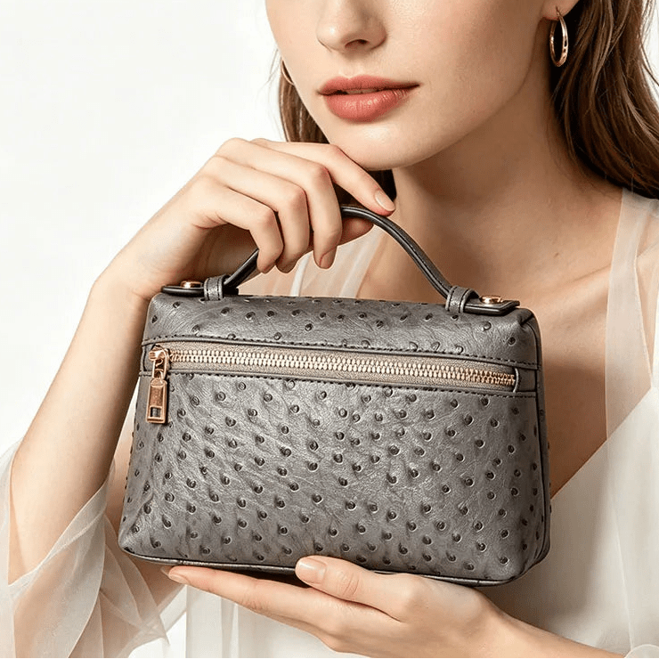 Bianca Ostrich Pattern Bag