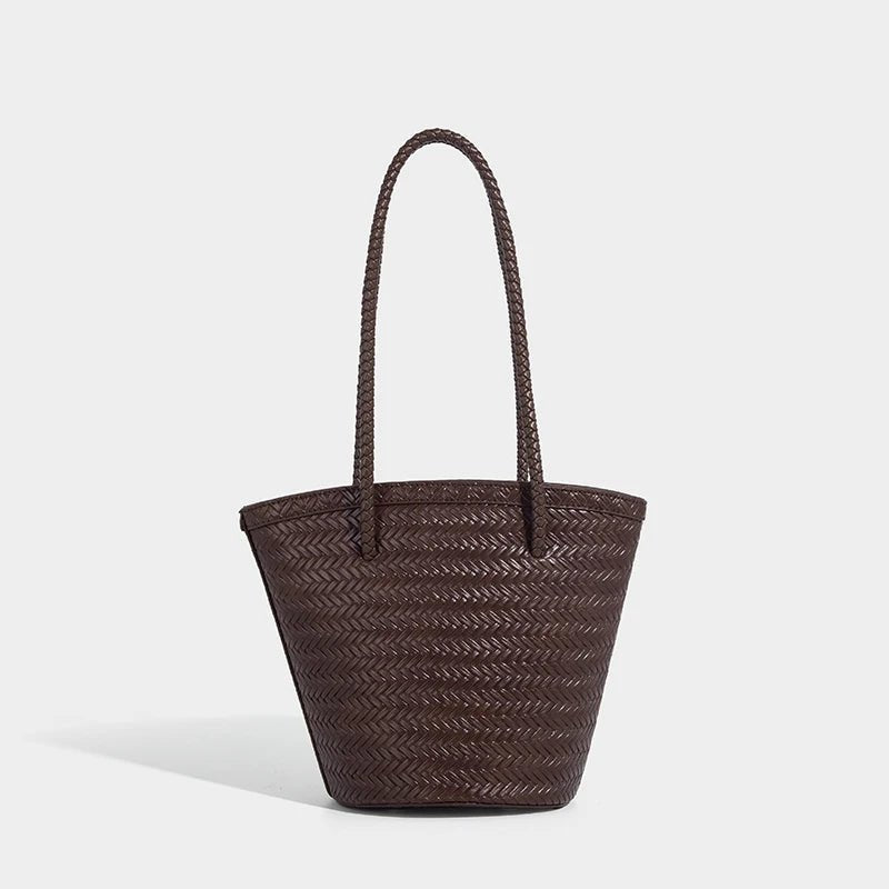 Meryls flätade bucketväska med fodral