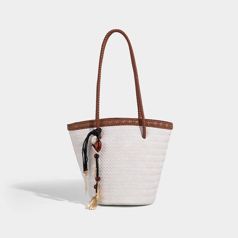 Meryls flätade bucketväska med fodral