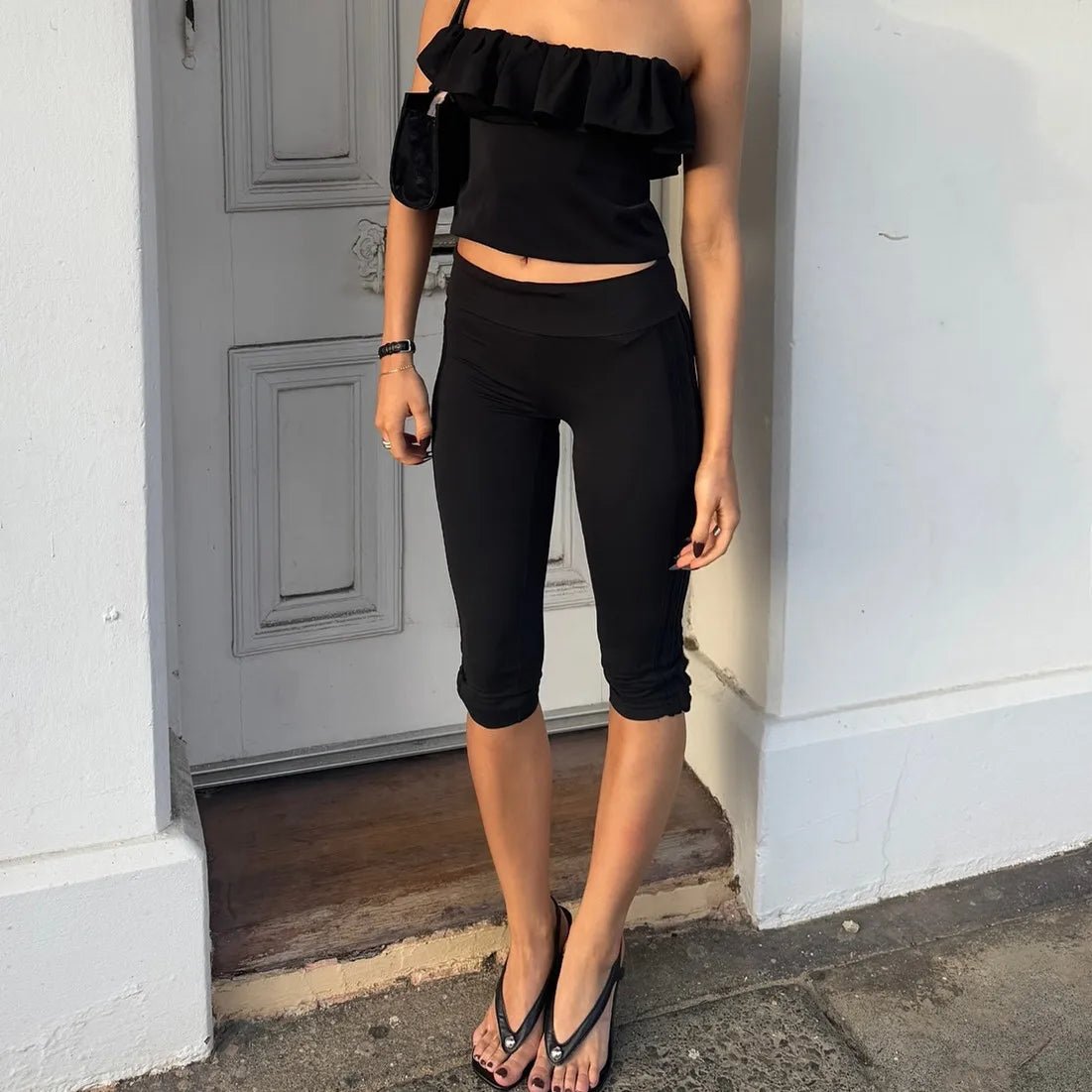 Millie caprileggings med sprund