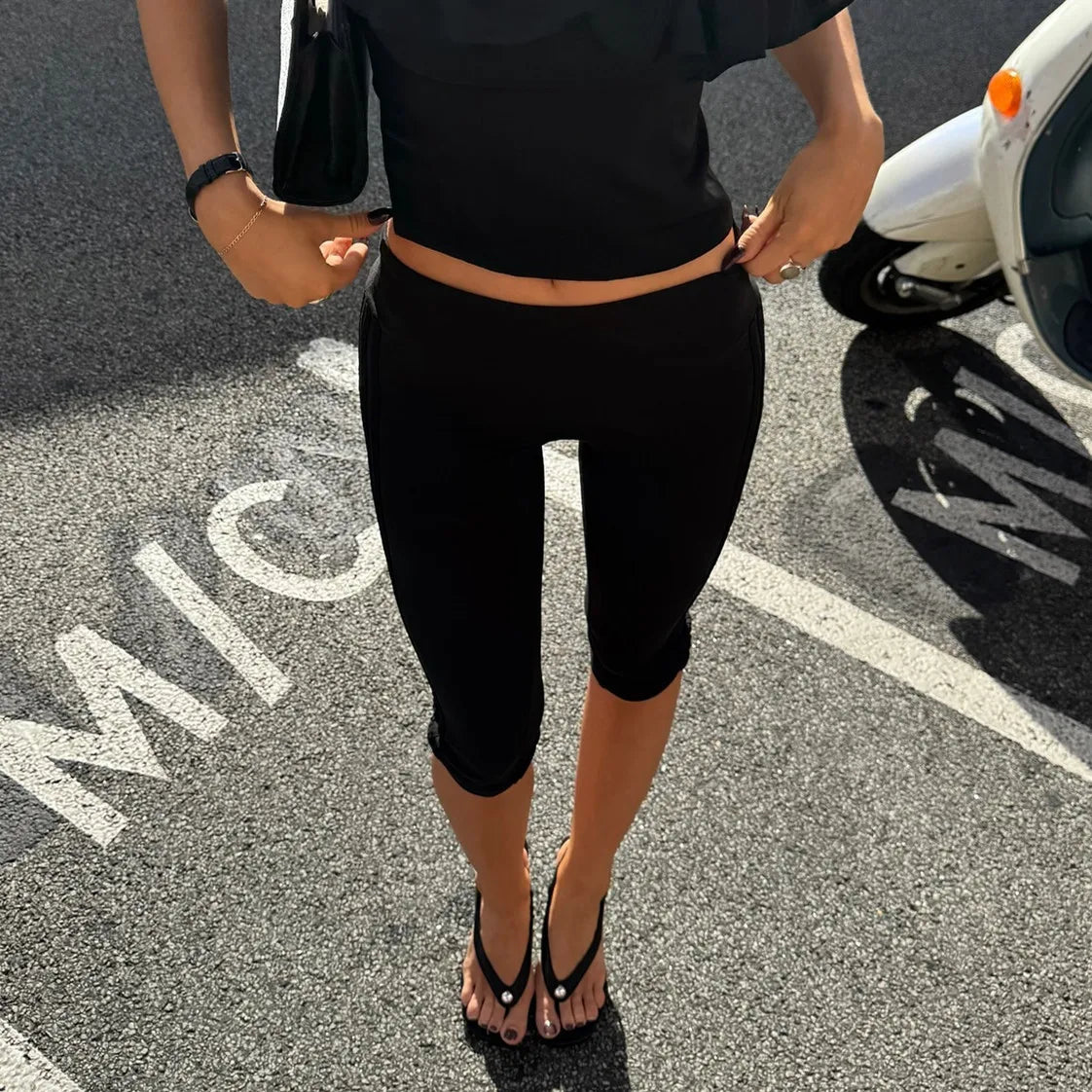 Millie caprileggings med sprund