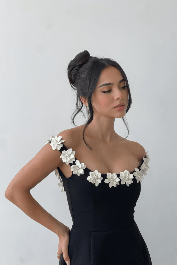 Milou ärmlös miniklänning med blommönster