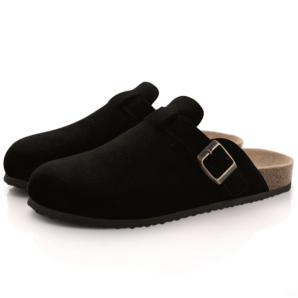 Minerva slip-in-sandaler med justerbart spänne